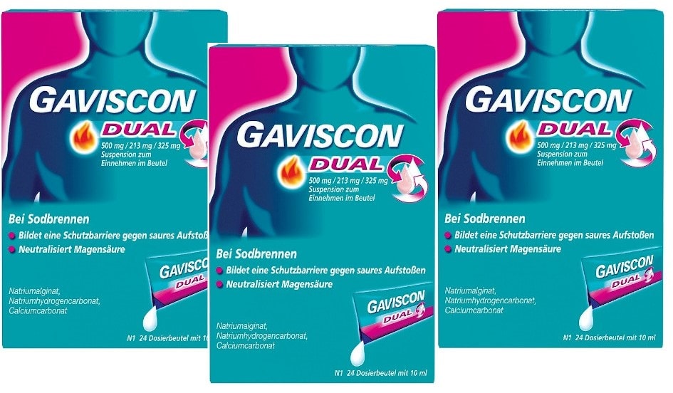 GAVISCON DUAL Beutel 3er-Set 3X240 ml Suspension