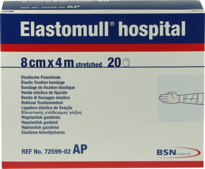 ELASTOMULL hospital 8 cmx4 m elast.Fixierb.weiß 20 St Binden | 20  Binden | 1.95 EUR / 1 Stück | 04042809271928