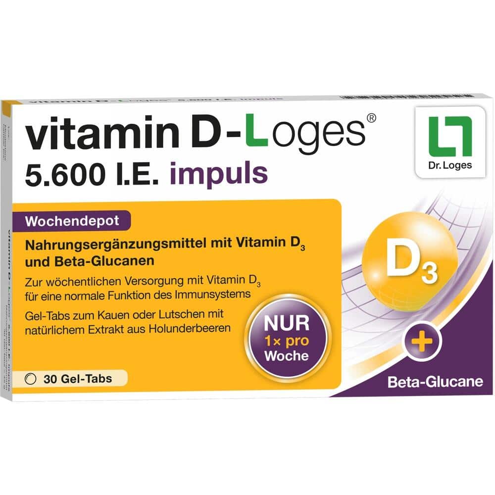 vitamin D-Loges 5.600 I.E. impuls  30 St Kautabletten