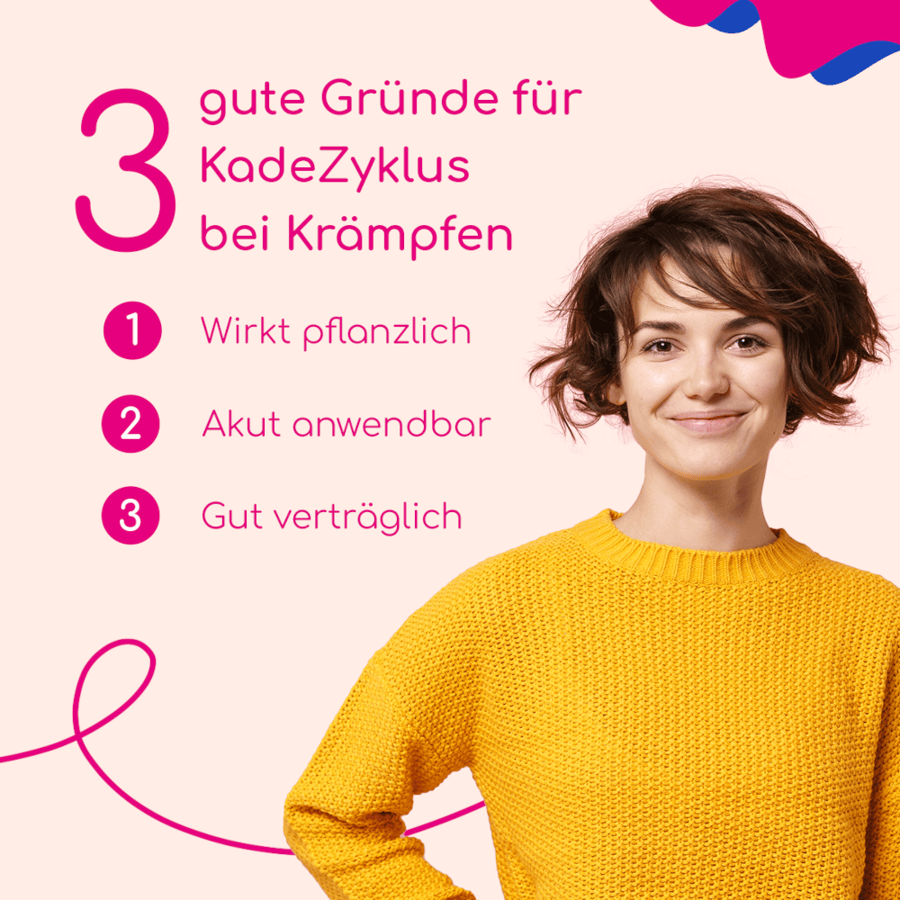 Kade Zyklus bei Krämpfen während der Menstruation 30 St Filmtabletten