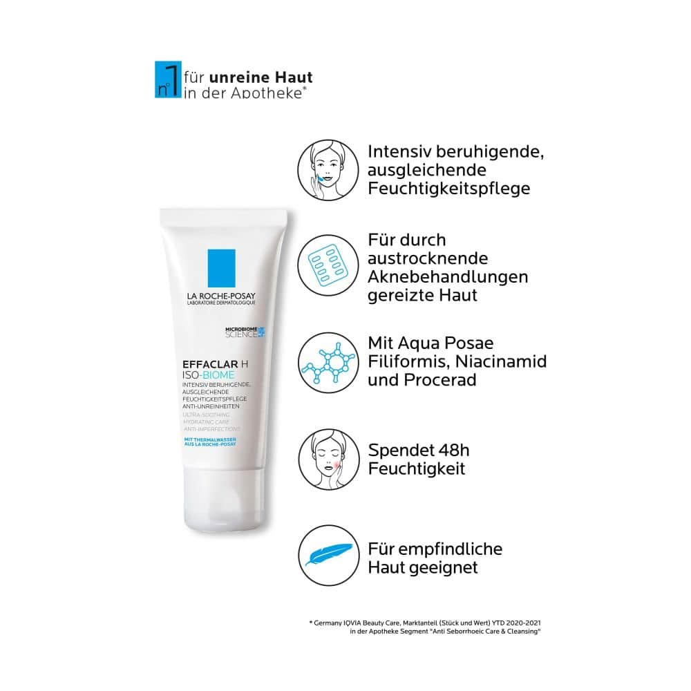 LA ROCHE-POSAY EFFACLAR H ISO-BIOME FEUCHTIGKEITSPFLEGE 40 ml Creme