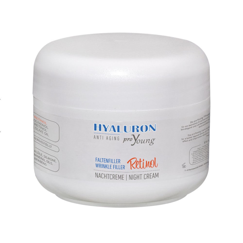 proYoung HYALURON ANTI AGING FALTENFILLER Retinol Nachtcreme 50 ml Nachtcreme