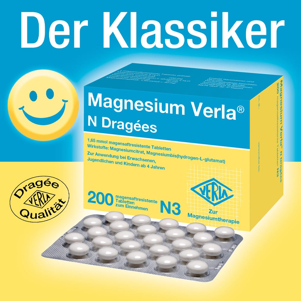 Magnesium Verla N Dragées 200 St Tabletten magensaftresistent