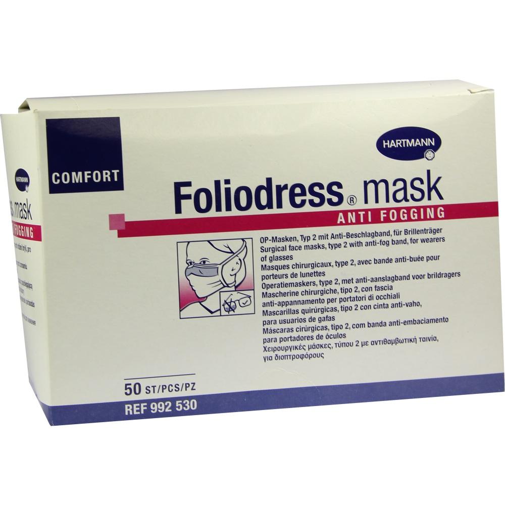 FOLIODRESS mask Comf.anti fogging Typ2 OP-Masken 50 St