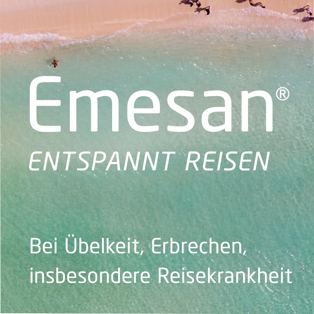 Emesan - Gegen Übelkeit und Erbrechen, Reisekrankheit 50 St Tabletten