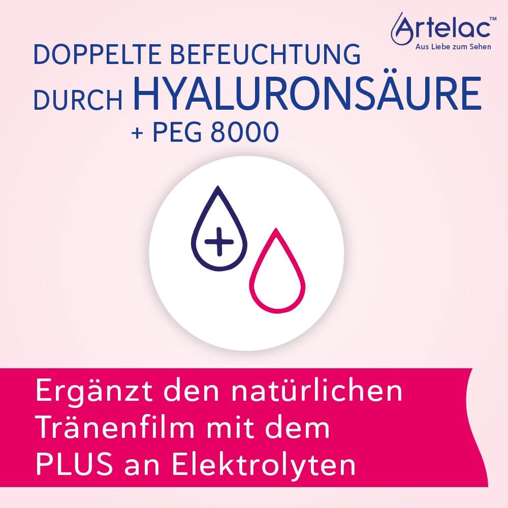 Artelac Rebalance Augentropfen für gereizte trockene Augen 3X10 ml Augentropfen