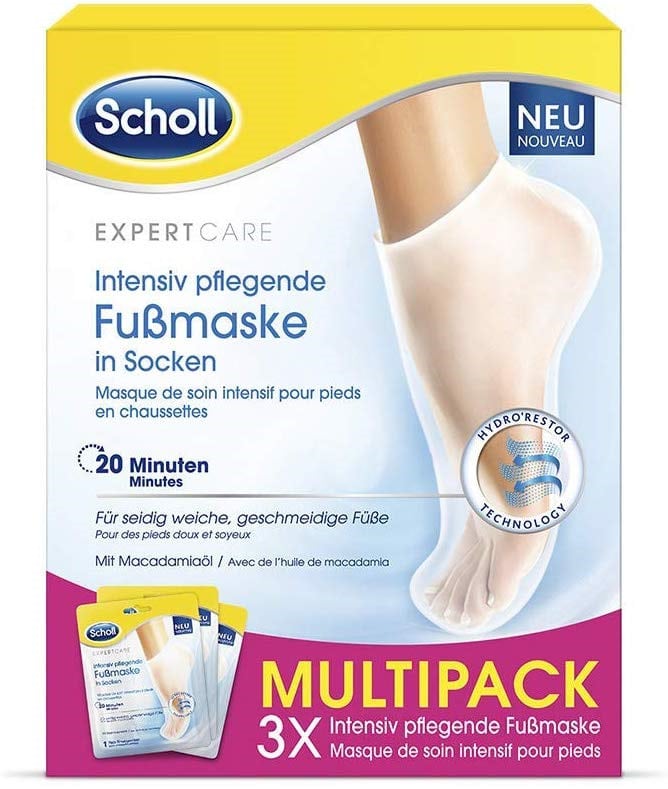 Scholl Intensiv pflegende Fußmaske 3X2 St