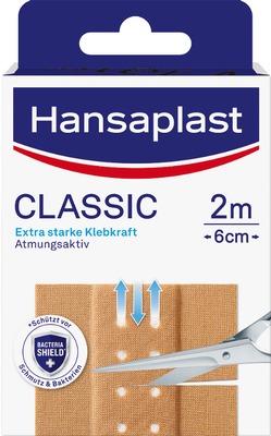 Hansaplast CLASSIC Pflaster 2m x 6cm 1 St Pflaster