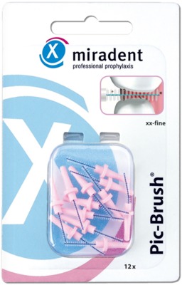 MIRADENT Pic-Brush xx-fine Ersatzbürsten pink 12 St 12 St