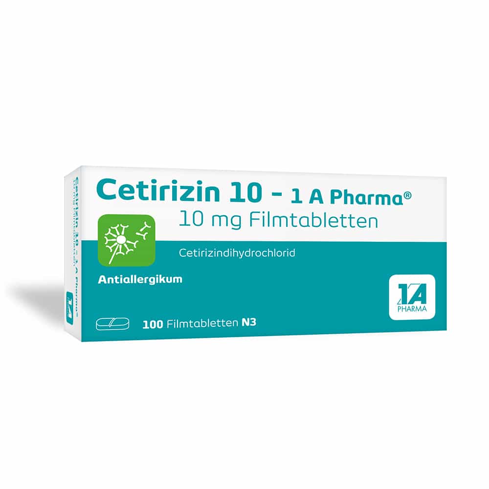 Cetirizin 10 - 1A Pharma 100 St Filmtabletten