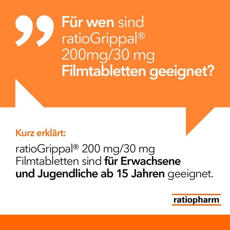 ratioGrippal 200mg/30mg 20 St Filmtabletten