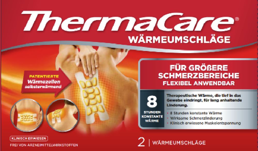 ThermaCare WÄRMEAUFLAGEN FÜR GRÖßERE SCHMERZBEREICHE 2 St