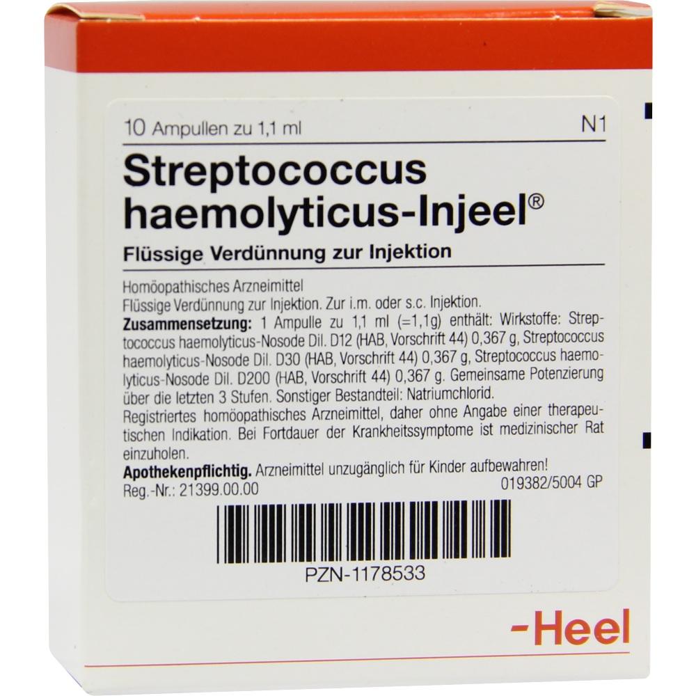 STREPTOCOCCUS HAEMOLYTICUS Injeel Ampullen 10 St Ampullen