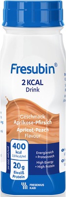 Fresubin 2 kcal  Aprikose-Pfirsich hochkalorische Trinknahrung 4X200 ml Lösung