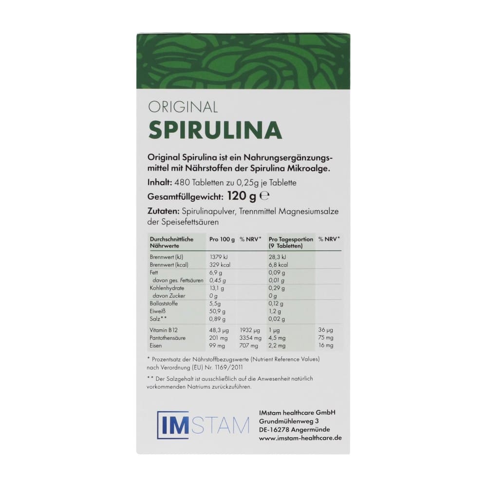 Original Spirulina  480 St Tabletten