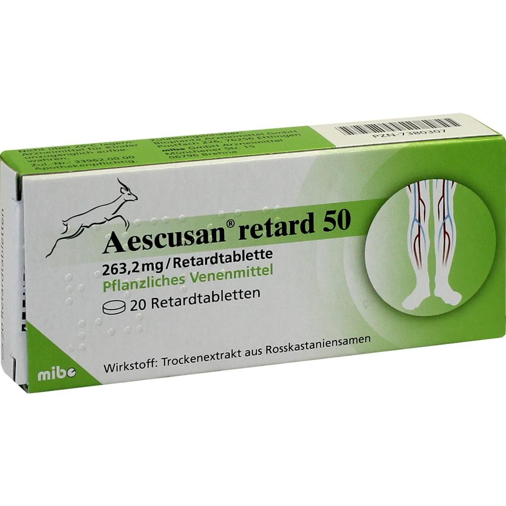 Aescusan retard 20 St Retard-Tabletten