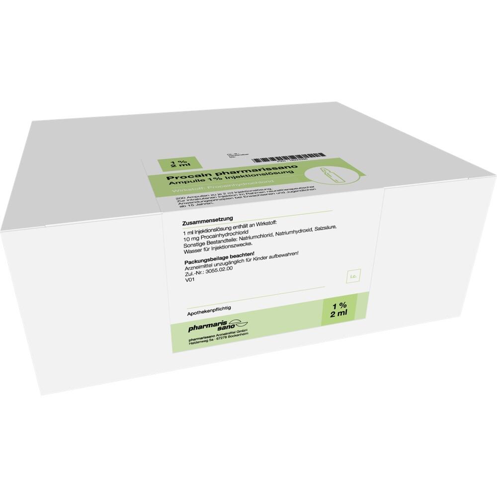 Procain pharmarissano Ampulle 1% 2 ml Injektionslös. 200X2 ml Injektionslösung