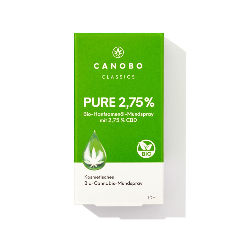 CANOBO PURE 2,75% Bio-Hanfsamenöl Mundspray 10 ml Spray