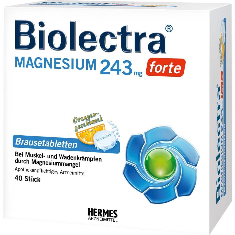 Biolectra MAGNESIUM 243mg FORTE Orange 40 St Brausetabletten