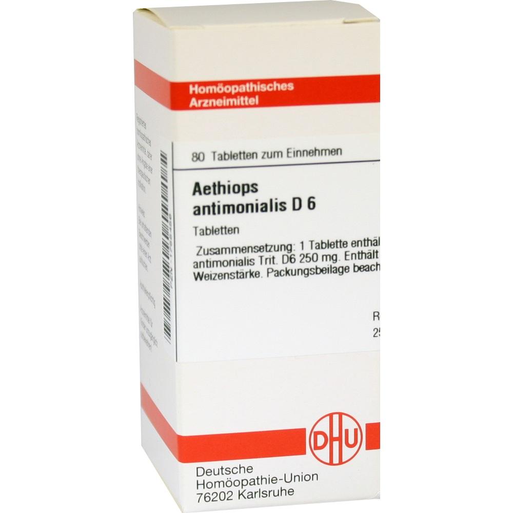 AETHIOPS ANTIMONIALIS D 6  80 St Tabletten