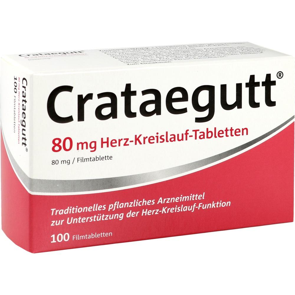Crataegutt 80mg Herz-Kreislauf-Tabletten  100 St Filmtabletten