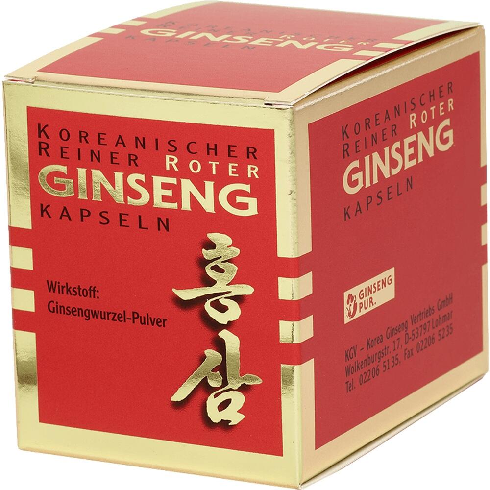 Koreanischer Reiner Roter Ginseng Kapseln 300mg 100 St Kapseln