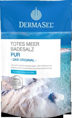 DERMASEL Totes Meer Badesalz Pur 500 g Salz