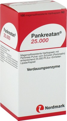 Pankreatan 25000 100 St Magensaftresistente Hartkapseln