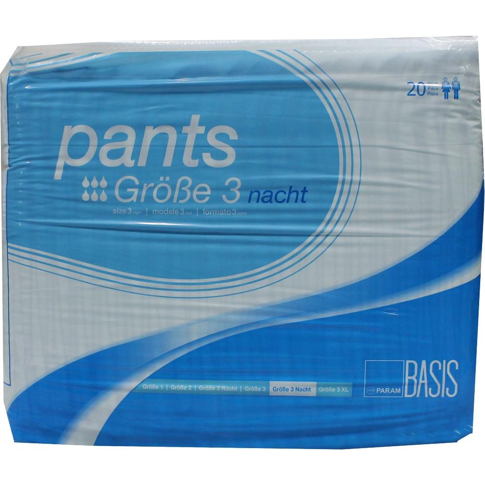 PARAM Pants Basis Nacht Gr.3 20 St