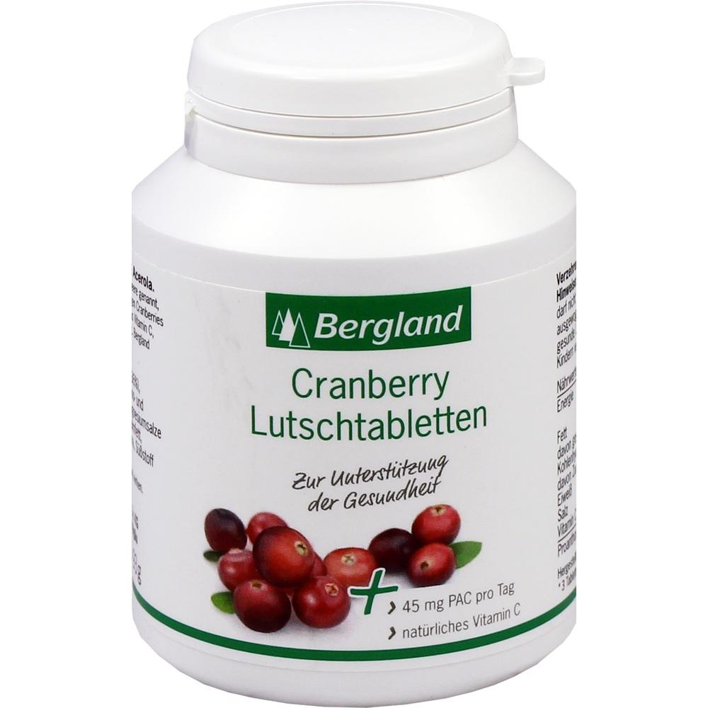 Bergland Cranberry Lutschtabletten 75 St Lutschtabletten
