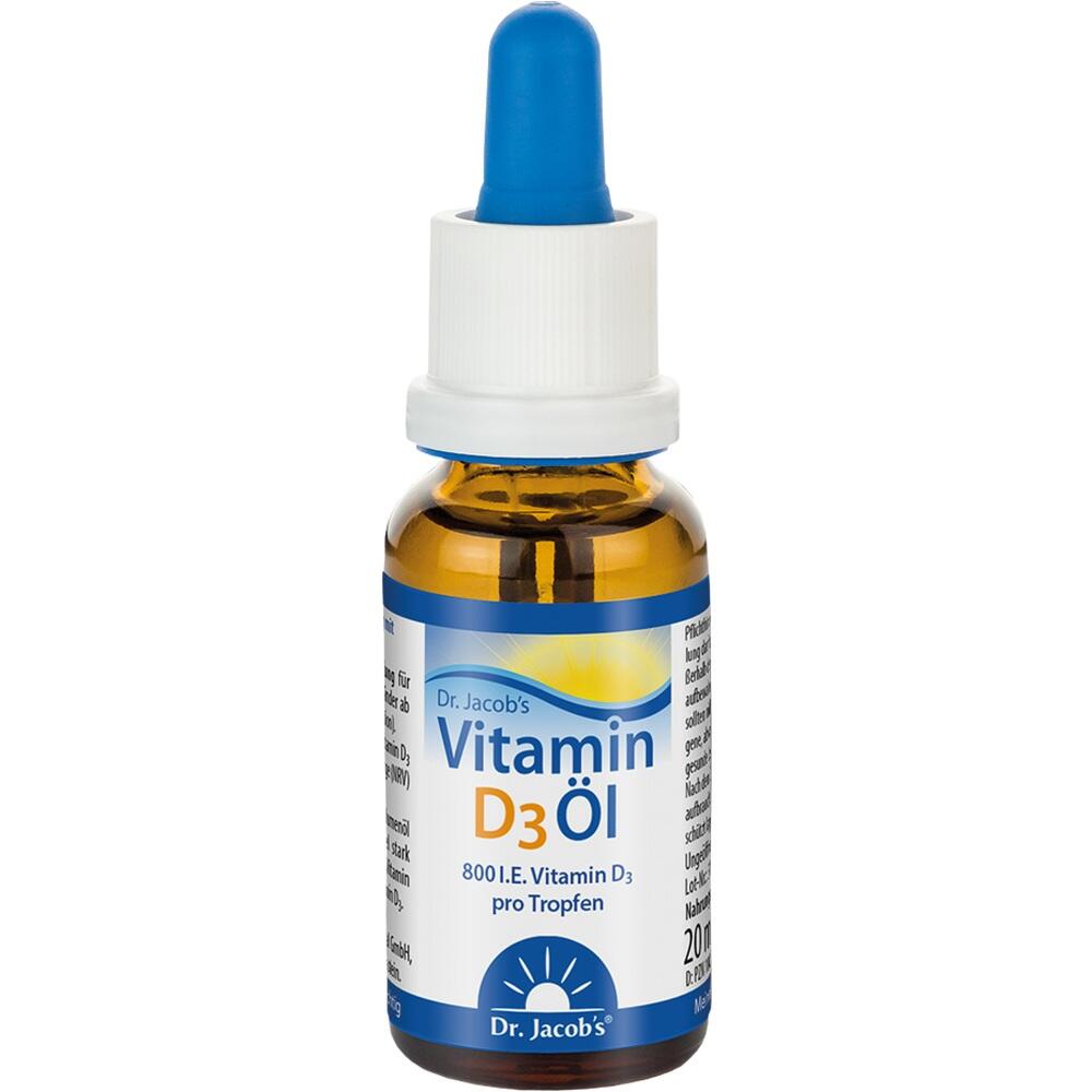 Dr. Jacob's Vitamin D3 Öl 640 Tropfen 800 IE D3 vegetarisch