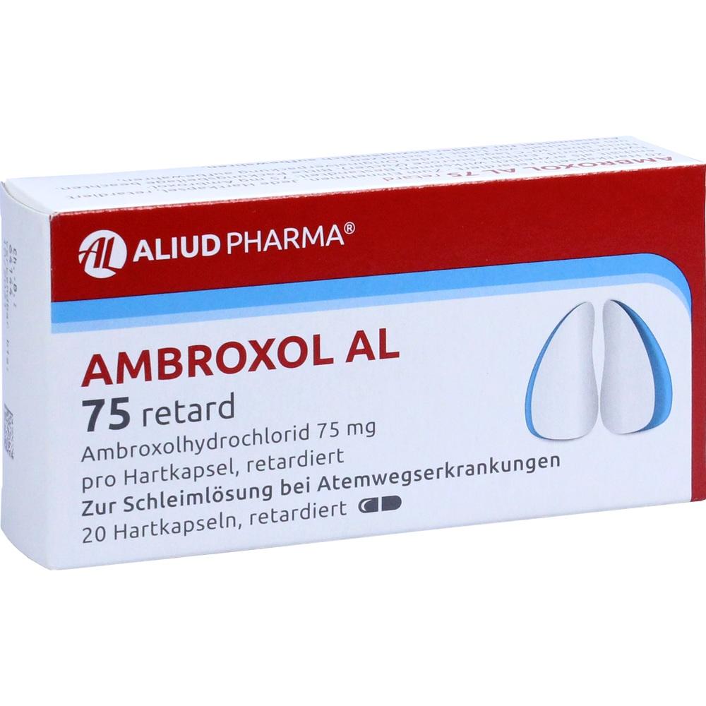 Ambroxol AL 75 retard zur Erleichterung des Abhustens bei erkältungsbedingter Bronchitis (Schleimlöser)