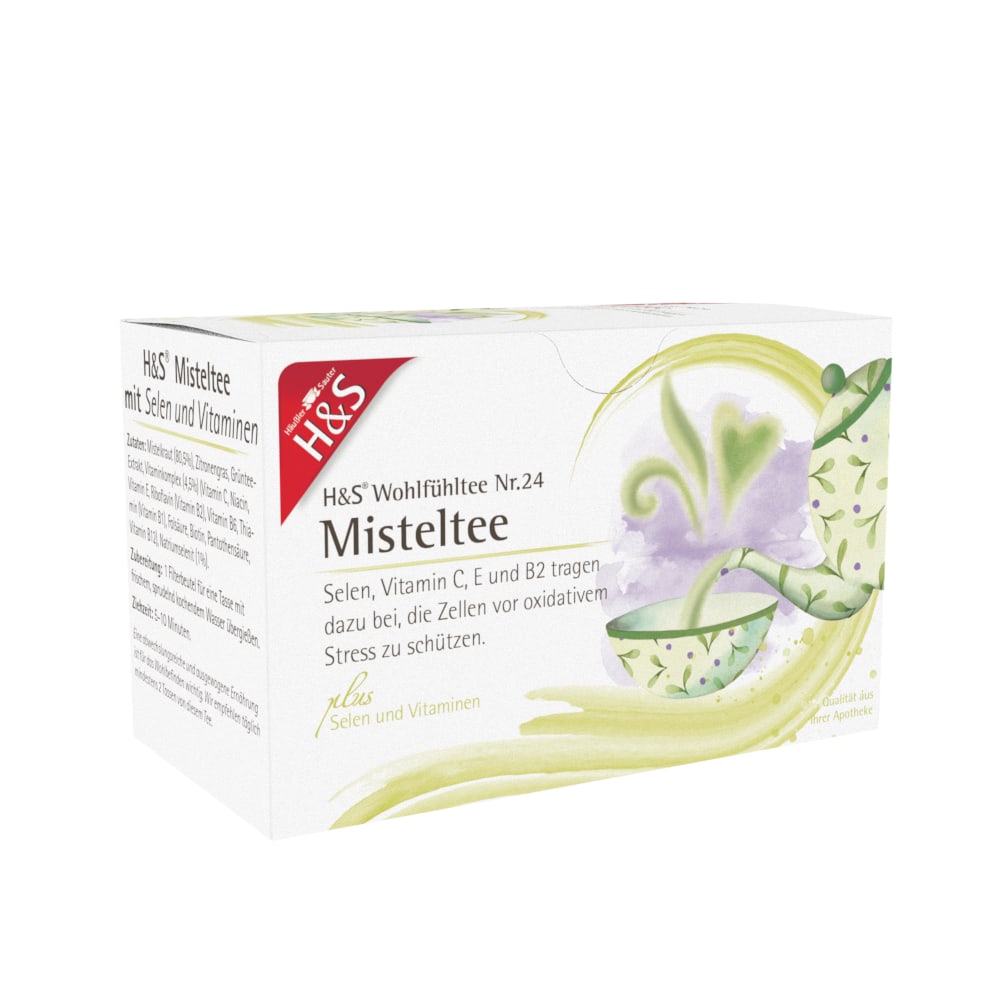 H&S Wohlfühltee Misteltee mit Selen und Vitaminen 20X2 g Filterbeutel