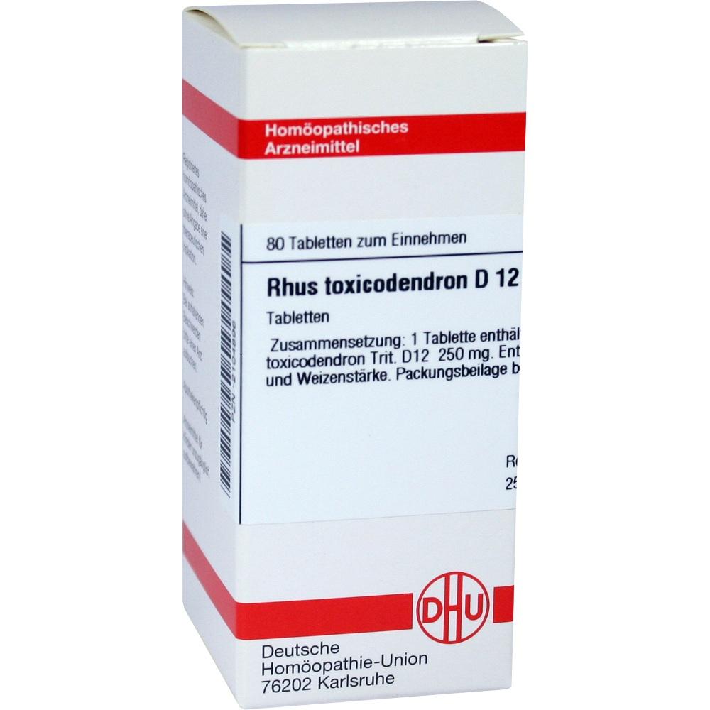 RHUS TOXICODENDRON D 12 Tabletten 80 St Tabletten