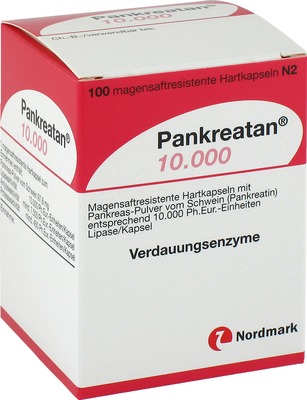 Pankreatan 10000 100 St Magensaftresistente Hartkapseln