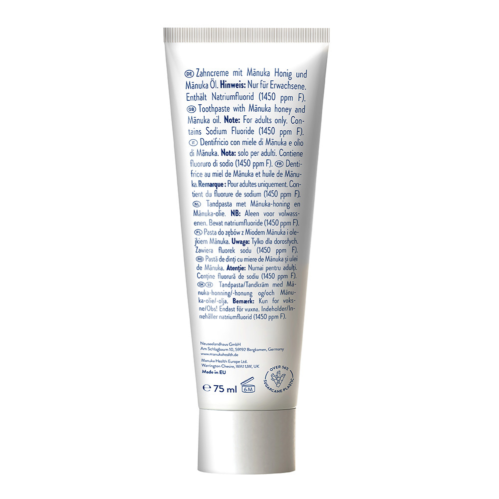 Manuka Health MANUKA HONIG ZAHNCREME Mit Fluorid 75 ml Zahncreme