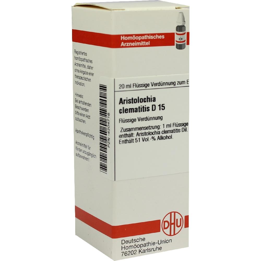 ARISTOLOCHIA CLEMATITIS D 15 Dilution 20 ml Dilution