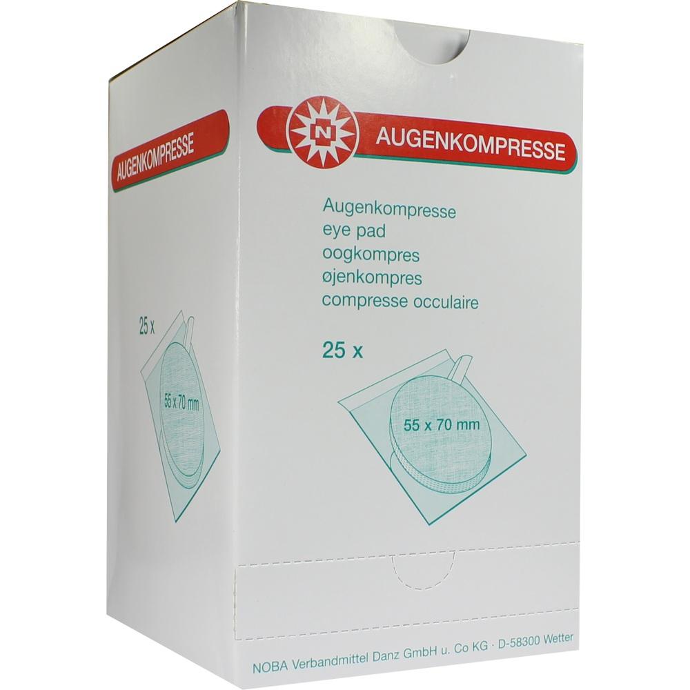 AUGENKOMPRESSEN 55x70 mm steril einzeln verpackt 25 St Kompressen