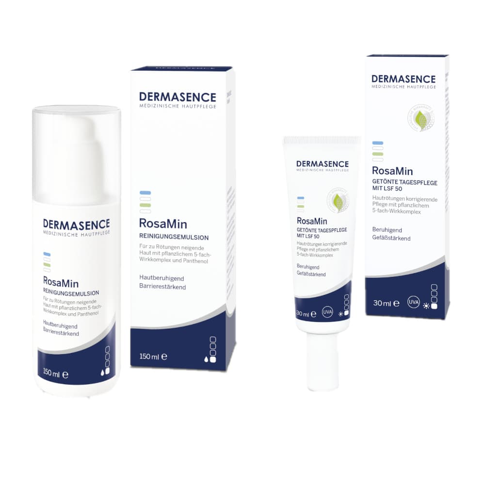 DERMASENCE RosaMin Rosacea Pflege Set 1 Sparset