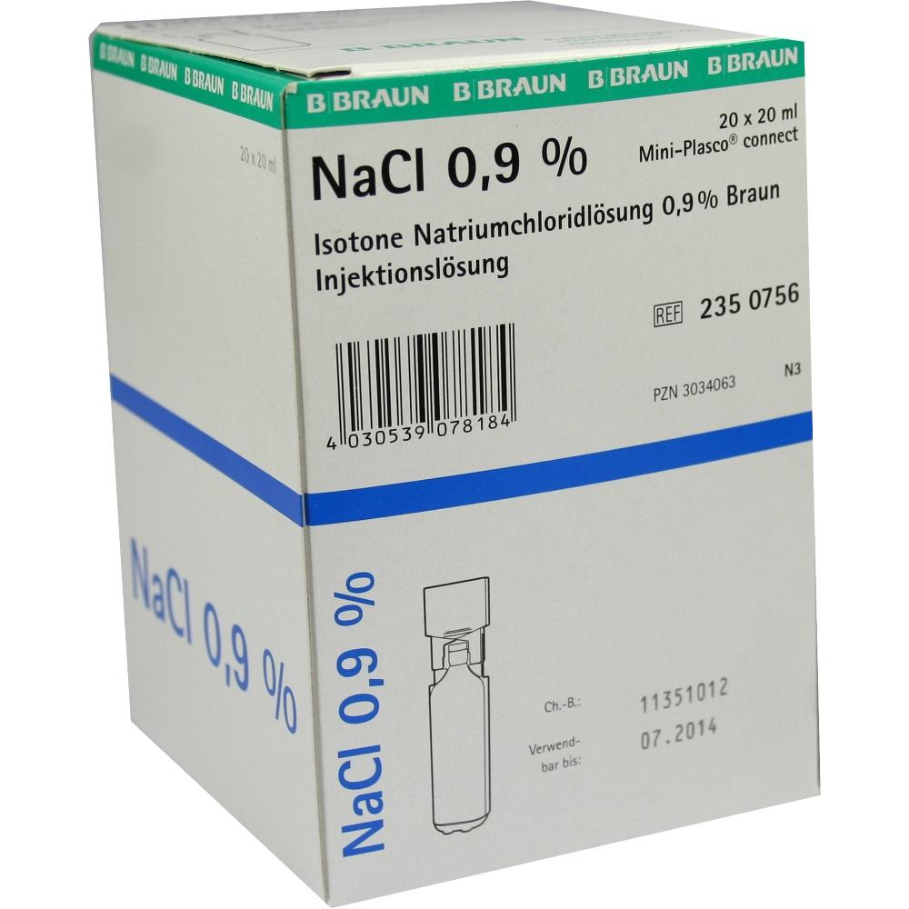 KOCHSALZLÖSUNG 0,9% Miniplasco connect 20X20 ml Injektionslösung