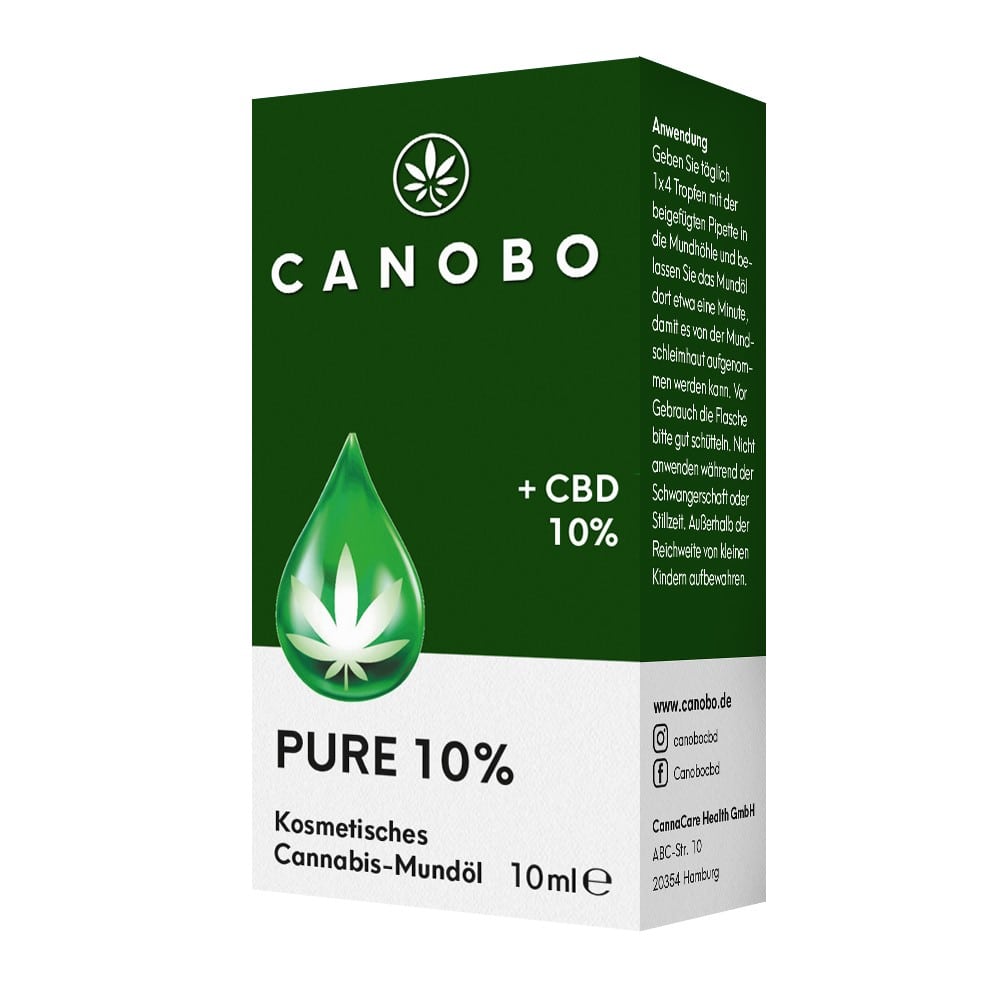 CANOBO PURE 10% CBD Kosmetisches Mundöl 10 ml Tropfen