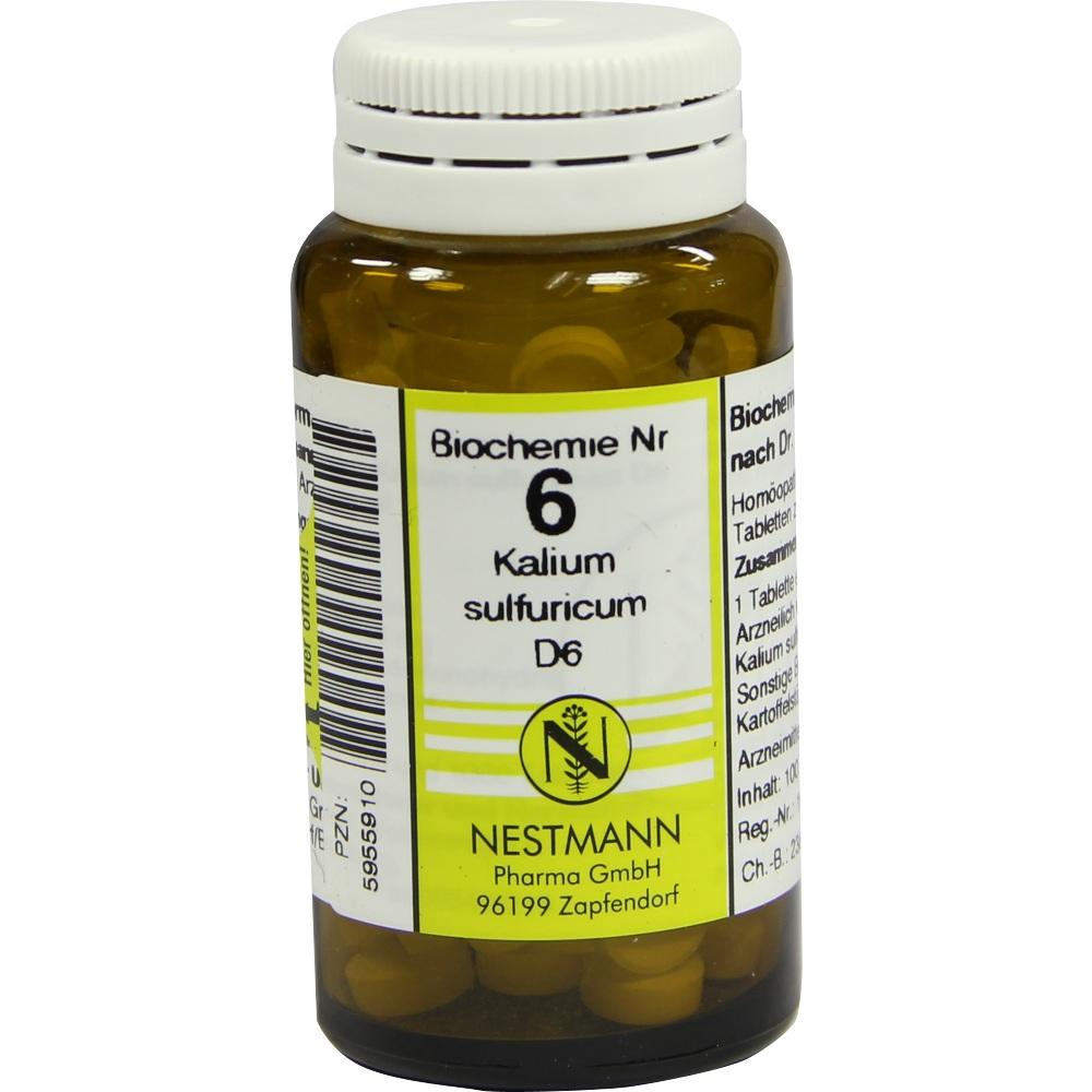 BIOCHEMIE 6 Kalium sulfuricum D 6 Tabletten 100 St Tabletten