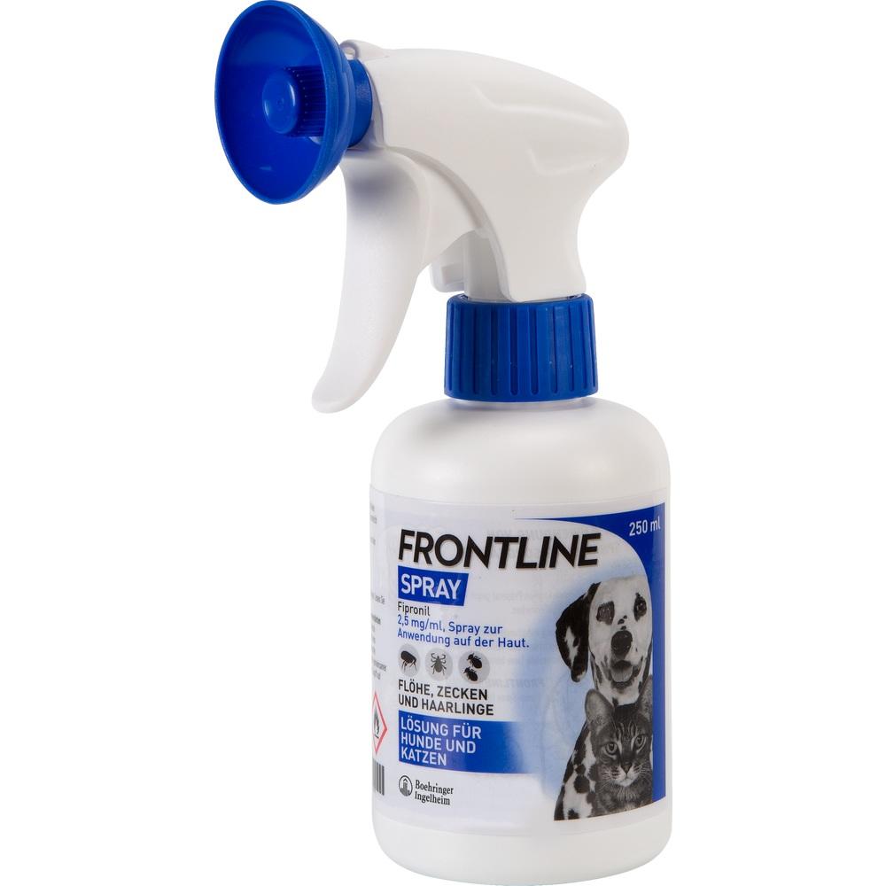 FRONTLINE Spray gegen Zecken und Flöhe für Hunde und Katzen 250 ml Spray