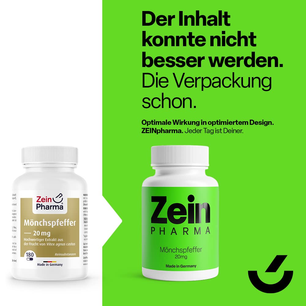 Zein Pharma Mönchspfeffer 20mg 180 St Kapseln