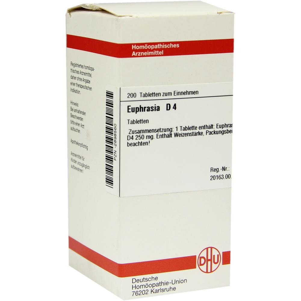 EUPHRASIA D 4 Tabletten 200 St Tabletten