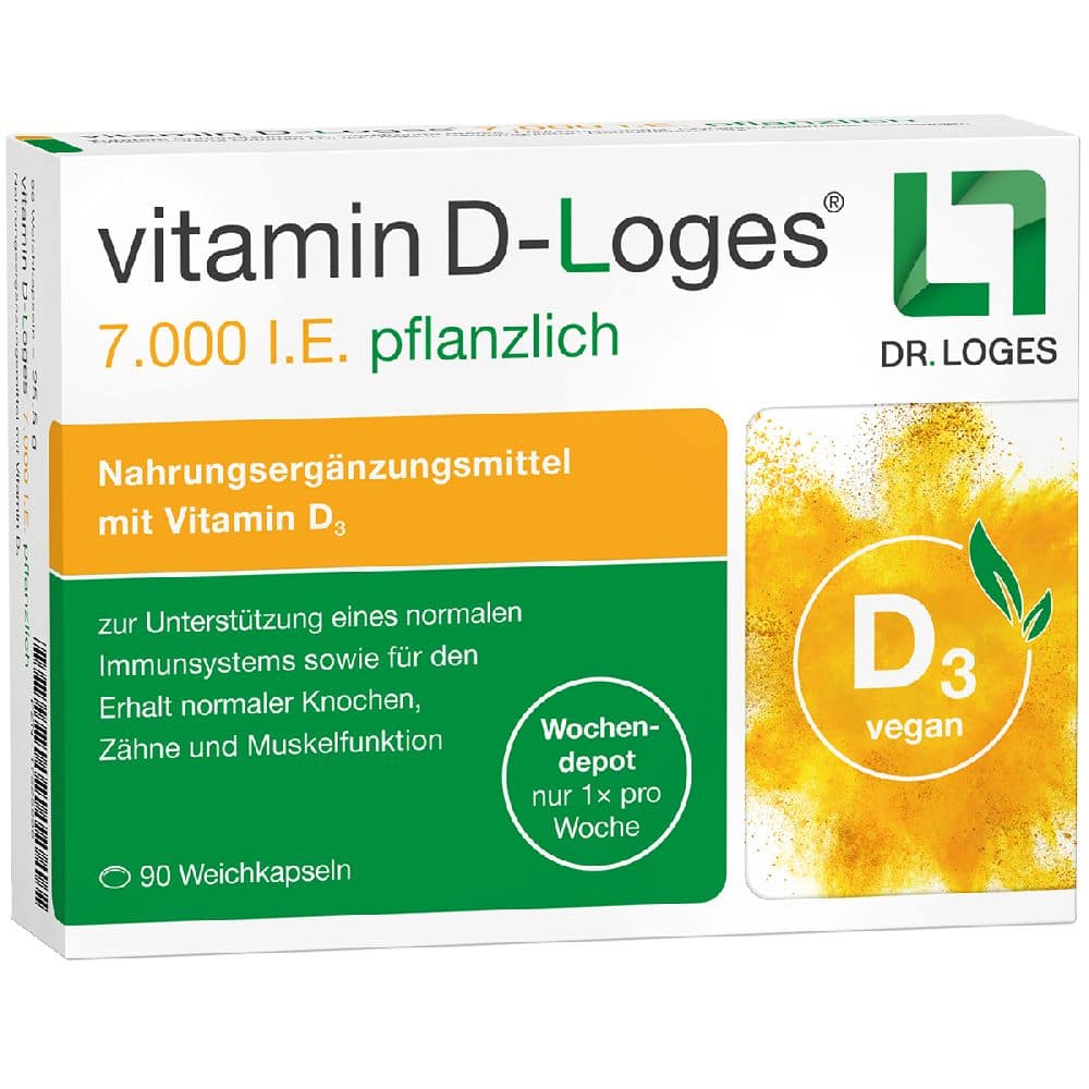vitamin D-Loges 7.000 I.E pflanzlich 90 St Weichkapseln