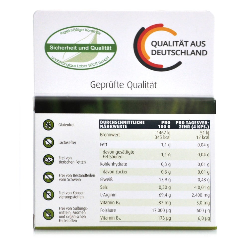 ARGININ PLUS Folsäure  120 St Kapseln