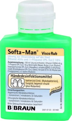 Softa-Man ViscoRub Händedesinfektionsmittel 100 ml Lösung
