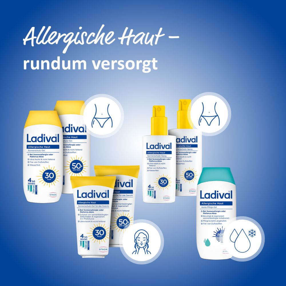 Ladival Allergische Haut Sonnenschutz-Gel Gesicht LSF 50+ 50 ml Gel