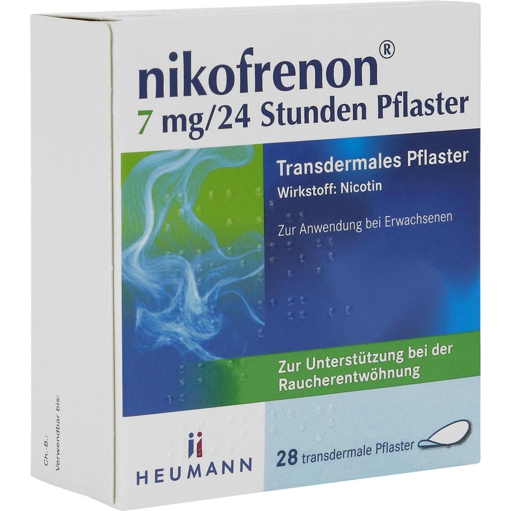 nikofrenon 7 mg/24 Stunden Pflaster, 28 St 28 St Pflaster transdermal